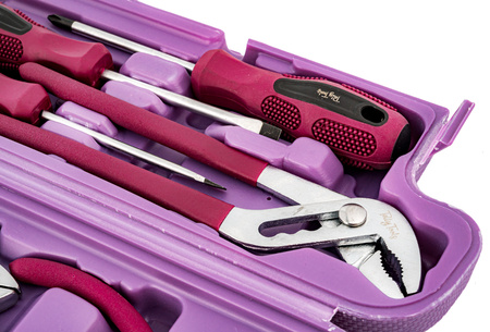 Zestaw narzędziowy klucze nasadowe bity młotek 135 elementów TellyTools TRADE HOUSE