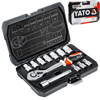 Zestaw narzędziowy 1/2" 12el YATO
