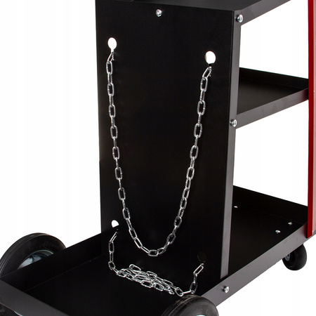 Wózek spawalniczy na kołach 3 półki 60kg do przewozu spawarki butli migomat MAR-POL