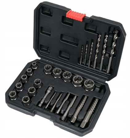 Uniwersalny zestaw wykrętaków do śrub szpilek 26el YATO