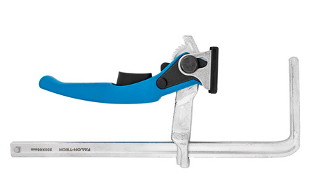 Ścisk stolarski dźwigniowy zacisk uchwyt do szyny odkuwany 200x60mm FALON-TECH