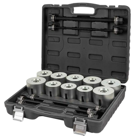 Zestaw do wyciskania i wciskania łożysk, tulei oraz sworzni 27 el. JCB