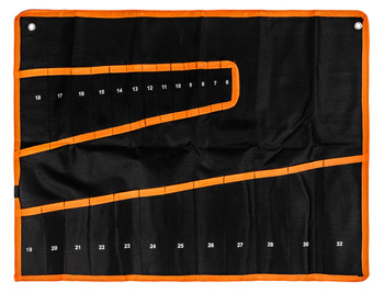 Pokrowiec na klucze płasko-oczkowe Płachta 25el. 6-32mm SILVER