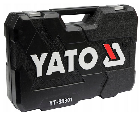 Zestaw narzędziowy klucze nasadowe wkrętaki bity 120el YT-38801 YATO
