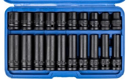 Sześciokątne nasadki udarowe 1/2" 10-19mm 20el SILVER