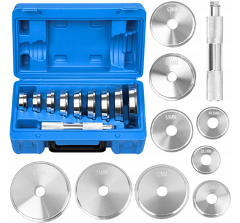 Zestaw do montażu łożysk i uszczelniaczy walizka adaptery 39,5 - 81 mm 10 elem. FALON-TECH