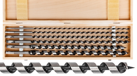 Zestaw wierteł do drewna (wiertło) 6-25 460MM 6szt SILVER