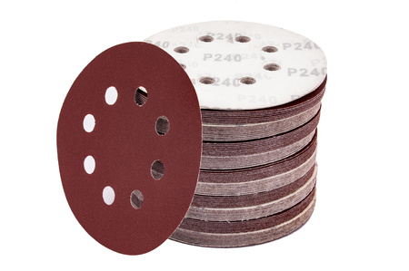 Papier ścierny na rzep krążek dysk z dziurami 125mm P240 100szt SILVER