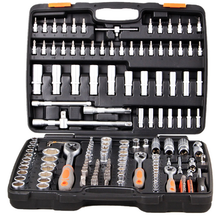 Zestaw kluczy nasadowych narzędzi 173szt 1/4" 1/2" klucze bity torx STHOR YATO