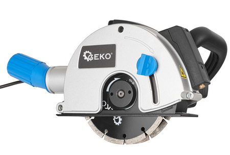 Elektryczna bruzdownica do betonu ze wskaźnikiem laserem 2 tarcze 1700 W GEKO