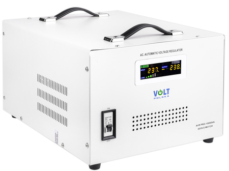 Stabilizator napięcia AVR PRO 10000 VA SERVO 3% do agregat VOLT POLSKA