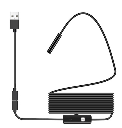 Endoskop kamera inspekcyjna USB LED 2 m (Windows, Android) GEKO