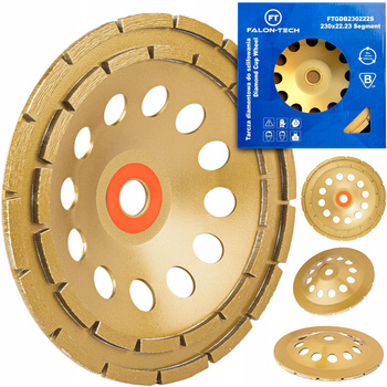 Tarcza diamentowa do szlifowania betonu garnkowa segmentowa 230mm 22,2mm FALON-TECH