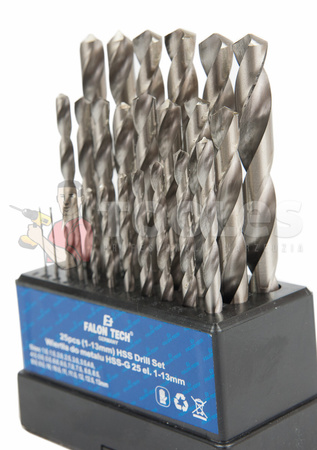 Wiertła do metalu 1-13 mm wiertło (zestaw 25szt) FALON-TECH