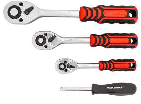 Zestaw kluczy nasadowych klucze nasadowe bity torx imbusowe CRV 172 el FORCEKRAFT