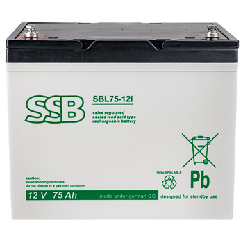 Akumulator bateria AGM SSB SBL 12V 75Ah Do wózka inwalidzkiego