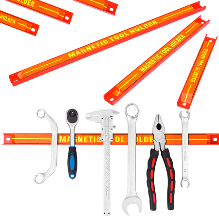 Listwy magnetyczne na narzędzia zestaw 3szt 23-48cm mocny magnes SILVER