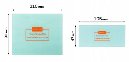 Szybka ochronna do przyłbicy maski spawalniczej poliwęglan filtr 2szt MAR-POL