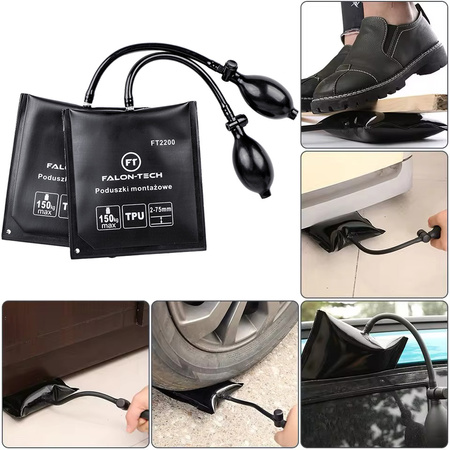 Poduszka montażowa pneumatyczna do podnoszenia mebli okien zestaw 150 kg 2 szt FALON-TECH