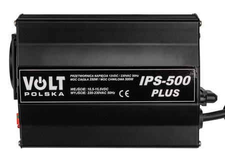 Przetwornica napięcia prądu IPS-500 PLUS (12V/230V/500W) VOLT POLSKA