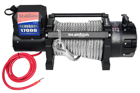 Wyciągarka samochodowa elektryczna 17000lbs 7,7 24v TITANIUM WINCH