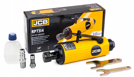 Szlifierka pneumatyczna prosta 1/4" 6mm 25000 rpm regulacja trzpieniowa JCB