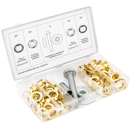 Oczka kaletnicze 103 sztuki 12,5mm FORSAGE