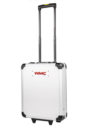 Zestaw narzędzi kluczy bitów nasadek skrzynia walizka na kółkach 186 el WMC