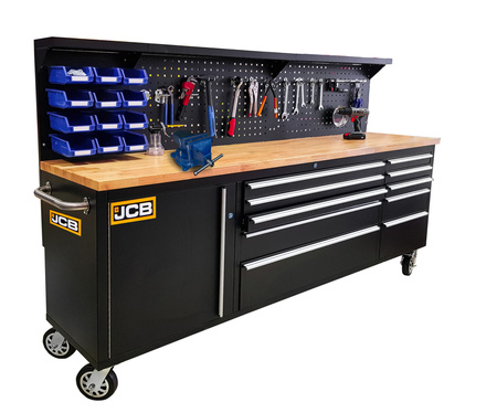 Stół warsztatowy narzędziowy blat roboczy JCB + agregat generator prądu 3,5 kW MAR-POL