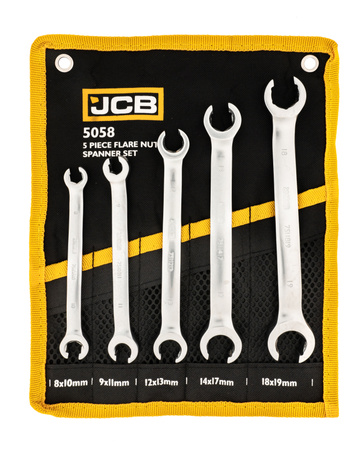 Klucze otwarte oczkowe zestaw do przewodów hamulcowych CR-V 5el 8-19mm JCB