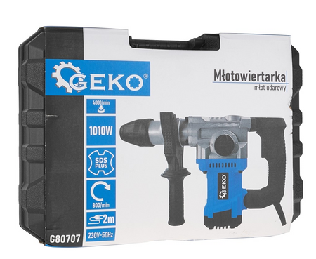 Młot udarowy młotowiertarka 1010W 4J SDS PLUS GEKO