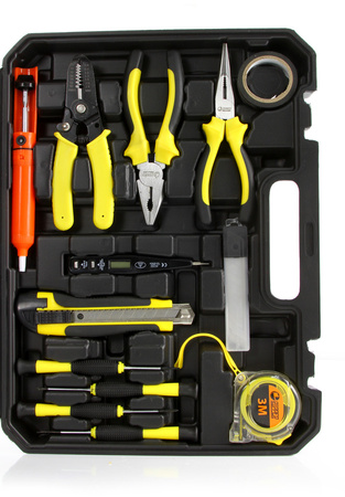 Zestaw narzędzi narzędzia w walizce dla elektryka klucz miernik prądu 34el MAR-POL