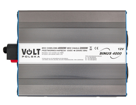 Przetwornica napięcia prądu SINUS 4000 (12V/230V 2000/4000W) VOLT POLSKA