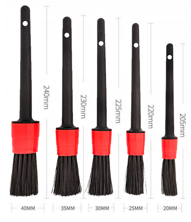 Pędzle pędzelki detailingowe do czyszczenia 5 szt. FALON-TECH