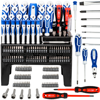 Zestaw śrubokrętów wkrętaków bity klucze nasadki imbusy torx z magnesem 100el FALON-TECH