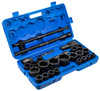 Klucze Nasadowe Udarowe 3/4" + 1" 6-kątne 26 el TRADE HOUSE