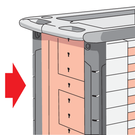Szafka narzędziowa warsztatowa 177EL. YATO