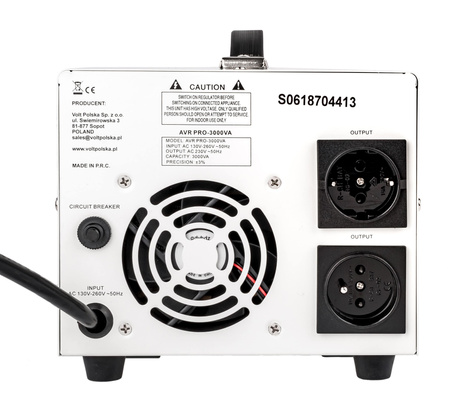 Stabilizator napięcia AVR PRO 3000 VA SERVO 3% do agregat VOLT POLSKA