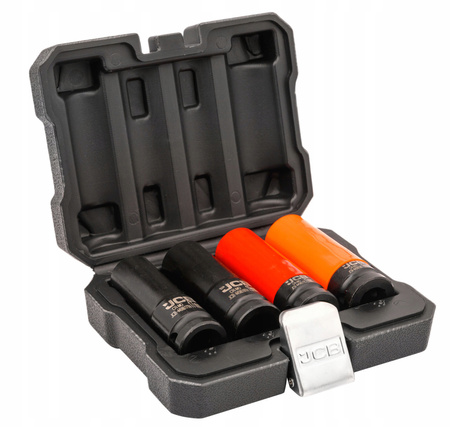 Klucz pneumatyczny udarowy do kół 1/2" BJC + nasadki do felg 17-19mm JCB