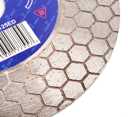 Tarcza 125mm diamentowa do płytek gresu glazury szlifowania cięcia 45 stopni FALON-TECH