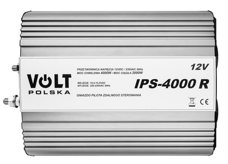 Przetwornica samochodowa IPS-4000R 12V/230V 2000/4000W VOLT POLSKA