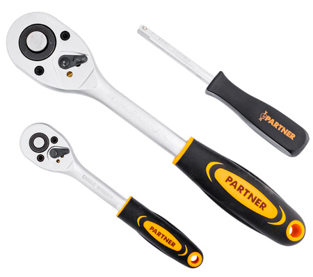 Zestaw narzędziowy kluczy nasadowych klucze nasadowe torx grzechotki 108 el PARTNER