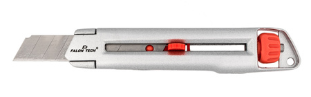 Nóż metalowy uniwersalny 18 mm do tapet wykładzin blokada ostrza FALON-TECH