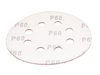 Papier ścierny na rzep krążek dysk z dziurami 125mm P60 100szt SILVER