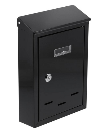 Skrzynka na listy pocztowa euroskrzynka 285x200x60 mm czarna VOREL YATO