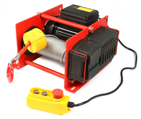 Wyciągarka wciągarka elektryczna linowa budowlana 300/600 kg lina 30m MAR-POL