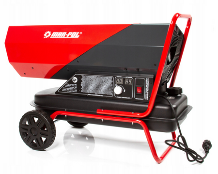 Nagrzewnica olejowa 40 KW spalinowa dmuchawa + termostat lcd grzejnik piec MAR-POL