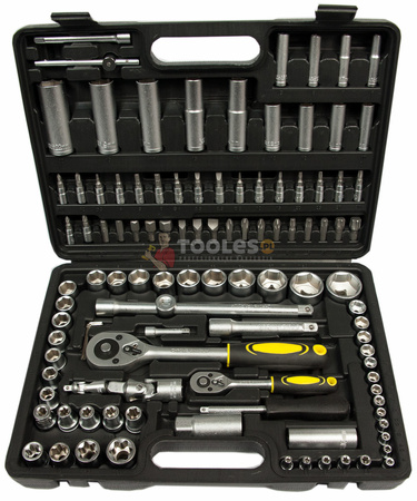 Zestaw narzędziowy klucze nasadowe bity torx 108 szt GEKO