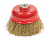 Szczotka druciana doczołowa drut mosiądz M14 75mm FALON-TECH