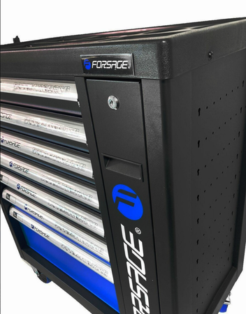 Szafka warsztatowa wózek narzędziowy z wyposażeniem klucze nasadowe 274 el. FORSAGE